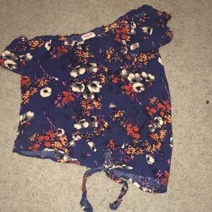 Off the shoulder crop top. So cute for summer